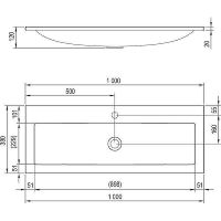 Товар: Раковина Ravak Clear 100 XJJ01110000 Белая - фото 9 Раковина Ravak Clear 100 XJJ01110000 Белая — фото 9, Раковины встраиваемые сверху