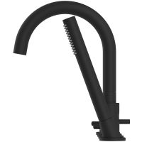 Товар: Смеситель на борт ванны Whitecross Y black Y1232BL Черный матовый - фото 2 Смеситель на борт ванны Whitecross Y black Y1232BL Черный матовый — фото 2, Смесители