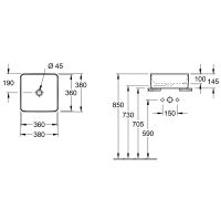 Товар: Раковина-чаша Villeroy&Boch Collaro 38 4A213801 Альпийский белый - фото 9 Раковина-чаша Villeroy&Boch Collaro 38 4A213801 Альпийский белый — фото 9, Раковины накладные