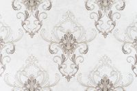Обои Артекс Сорренто 10843-06 Винил на флизелине (1,06*10,05) Белый/Бежевый, Дамаск — фото 2, Обои для стен