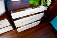 Товар: Комод Бриклаер Бали 70 4627125411878 Венге Белый глянцевый - фото 2 Комод Бриклаер Бали 70 4627125411878 Венге Белый глянцевый — фото 2, Мебель для ванной