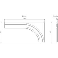 Обрамление арок Европласт 1.55.002 26x320x650 мм — фото 2, Колонны