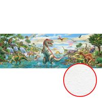 Фреска детская Ortograf Динозавры 6251 Фактура бархат FX Флизелин (8*2,7) Разноцветный, Животные — фото 1, Фрески