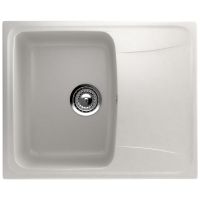 Кухонная мойка Ulgran Classic U-201-341 Ультра-белая — фото 1, Кухонные мойки