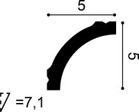 Карниз Orac Decor CB521N 2000x50x50 мм — фото 2, Карнизы