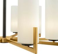 Люстра Maytoni Modern Fortano MOD089PL-10BS Белая Латунь — фото 4, Люстры