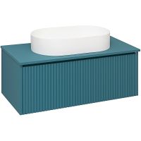 Тумба под раковину Aqua de Marco Monaco 90 2090AQMON подвесная Аквамарин — фото 3, Тумбы под раковину