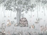 Товар: Фреска детская Ortograf Little Friends 34353 Фактура флок FLK Флизелин (4*3) Бежевый/Серый, Деревья/Животные - фото 2 Фреска детская Ortograf Little Friends 34353 Фактура флок FLK Флизелин (4*3) Бежевый/Серый, Деревья/Животные — фото 2, Фрески