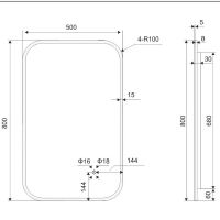 Товар: Зеркало Excellent Lumiro 50 DOEX.LU080.050.AC с подсветкой с сенсорным выключателем - фото 7 Зеркало Excellent Lumiro 50 DOEX.LU080.050.AC с подсветкой с сенсорным выключателем — фото 7, Мебель для ванной
