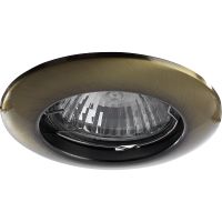 Встраиваемый светильник Artelamp Praktisch A1203PL-1AB Античная бронза — фото 1, Точечные светильники