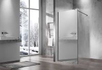 Душевая перегородка Vincea Walk-In 100 VSW-1H100MRGM профиль Вороненая сталь стекло зеркальное — фото 3, Душевые перегородки