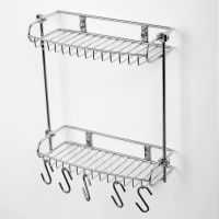 Полка корзина WasserKRAFT K-1422 Хром — фото 2, Полки для ванной и душа