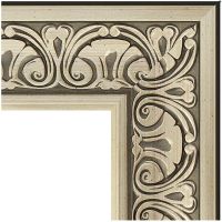 Зеркало Evoform Exclusive 120х60 с фацетом в багетной раме - Барокко серебро 106 мм арт-BY 3502 — фото 2, Зеркала в ванную комнату