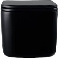 Унитаз Vincea Ultra Rimless VT1-32MB подвесной Черный матовый с сиденьем Микролифт — фото 2, Подвесные унитазы