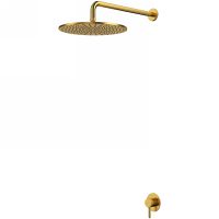 Душевая система Whitecross Y brushed gold YSET01GLB Брашированное золото — фото 1, Душевое оборудование. Душевая программа