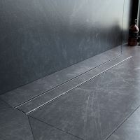 Душевой лоток AM.PM PrimeFlow 80 с решеткой Хром матовый / под плитку Tile арт-W02SC-U11-080-04SB — фото 13, Душевые лотки