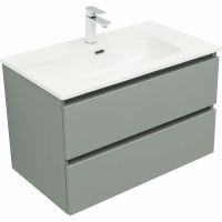 Тумба под раковину Aquanet Вега 80 329603 подвесная Мисти грин — фото 2, Тумбы под раковину