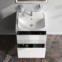 Товар: Тумба под раковину AM.PM Func 60 M8FFUX0602WM подвесная Белая матовая - фото 8 Тумба под раковину AM.PM Func 60 M8FFUX0602WM подвесная Белая матовая — фото 8, Мебель для ванной