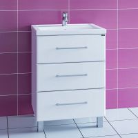 Тумба под раковину СанТа Омега 60 207046 Белая — фото 2, Тумбы под раковину