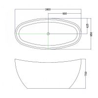 Акриловая ванна Esbano Ottawa 180x85 ESVAOTTA без гидромассажа — фото 3, Акриловые ванны