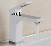 Смеситель для раковины Gappo G17-8 Белый Хром арт-G1017-8 — фото 3, Смесители для раковины