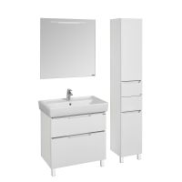 Шкаф пенал Aquaton Dakota 34 1A203203DAAY0 подвесной Белый Выбеленное дерево — фото 5, Пеналы для ванной комнаты