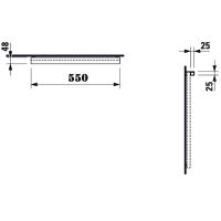 Светильник Laufen Frame 25 55 4.4746.2.900.007.1 Хром матовый — фото 11, Светильники в ванную