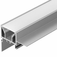 Профиль алюминиевый Arlight 023865 встраиваемый для натяжных потолков Серебристый — фото 1, Профили для светодиодных лент