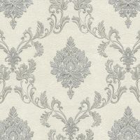 Обои Emiliana Parati Damasco Reale 73429 Винил на флизелине (1,06*10,05) Бежевый/Серый/Серебряный, Дамаск — фото 1, Обои для стен