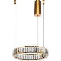 Подвесной светильник Divinare Renata 1135/17 SP-25 Прозрачный Латунь — фото 1, Подвесные светильники