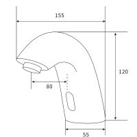 Товар: Смеситель для раковины beWash Photocell BWAM0BS857 Хром - фото 2 Смеситель для раковины beWash Photocell BWAM0BS857 Хром — фото 2, Смесители