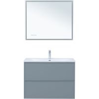 Тумба под раковину Aquanet Арт 90 313276 подвесная Мисти грин — фото 7, Тумбы под раковину