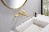 Смеситель для раковины Abber Daheim AF82122G Золото матовое — фото 2, Смесители