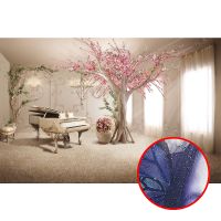 Фреска Ortograf 3D 33032 Фактура бархат серебро FX-S Флизелин (4,1*2,7) Бежевый/Розовый, Интерьер/Цветы/Деревья арт-33032 (бархат серебро FX-S) — фото 1, Фрески