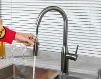 Смеситель для кухни Gappo G4398-41 Оружейная сталь — фото 3, Смесители