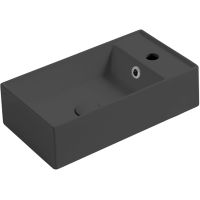 Раковина Simas Agile 50 R AG50 antracite matt*1 Антрацит матовая — фото 1, Мини-раковины