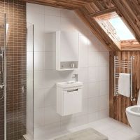 Тумба под раковину Runo Микра 40 R 00000001078 подвесная Белая — фото 4, Тумбы под раковину