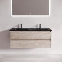 Тумба под раковину Sancos Libra 120 LB120-2EG подвесная Дуб галифакс натуральный — фото 9, Мебель для ванной