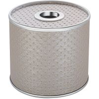 Салфетница Geralis S-PLH Punto Бежевая, кант Хром — фото 1, Боксы для салфеток