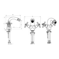 Товар: Смеситель для биде Boheme Medici Presente 316-SW круглый Бронза - фото 2 Смеситель для биде Boheme Medici Presente 316-SW круглый Бронза — фото 2, Смесители