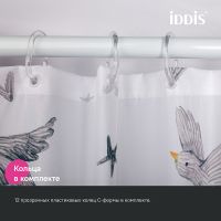 Штора для ванны Iddis Base 180х200 BP04P18i11 Белая — фото 7, Шторы для ванной