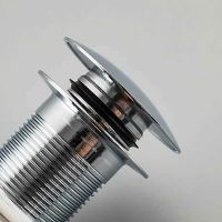 Донный клапан Frap F65-3 click-clack Хром — фото 4, Донные клапаны