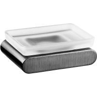 Мыльница Remer Lounge LN10CFP Черный хром брашированный — фото 1, Мыльницы