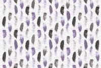 Фреска Ortograf Levity 33397 Фактура флок FLK Флизелин (4*2,7) Белый/Фиолетовый/Черный, Перья/Геометрия — фото 2, Фрески