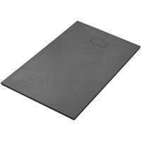 Душевой поддон из стеклопластика WasserKRAFT Elbe 110x90 74T15 Черный матовый — фото 1, Стеклопластиковые душевые поддоны