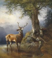 Фреска Ortograf Животные 30106 Фактура бархат FX Флизелин (2,4*2,7) Коричневый, Животные/Пейзаж/Живопись — фото 2, Фрески