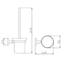 Ершик для унитаза Rav Slezak Colorado COA0500SM Бронза — фото 2, Ершики для унитаза