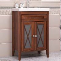 Тумба под раковину Opadiris Палермо 60 00-00006718 Светлый орех — фото 1, Мебель для ванной