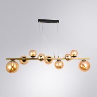 Товар: Люстра Artelamp Gemini A2243SP-9PB Янтарная Полированная медь - фото 3 Люстра Artelamp Gemini A2243SP-9PB Янтарная Полированная медь — фото 3, Люстры