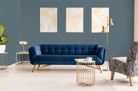 Обои Marburg Papis Loveday 33741 Винил на флизелине (0,7*10,05) Бирюзовый, Однотонные/Рогожка — фото 3, Обои для стен